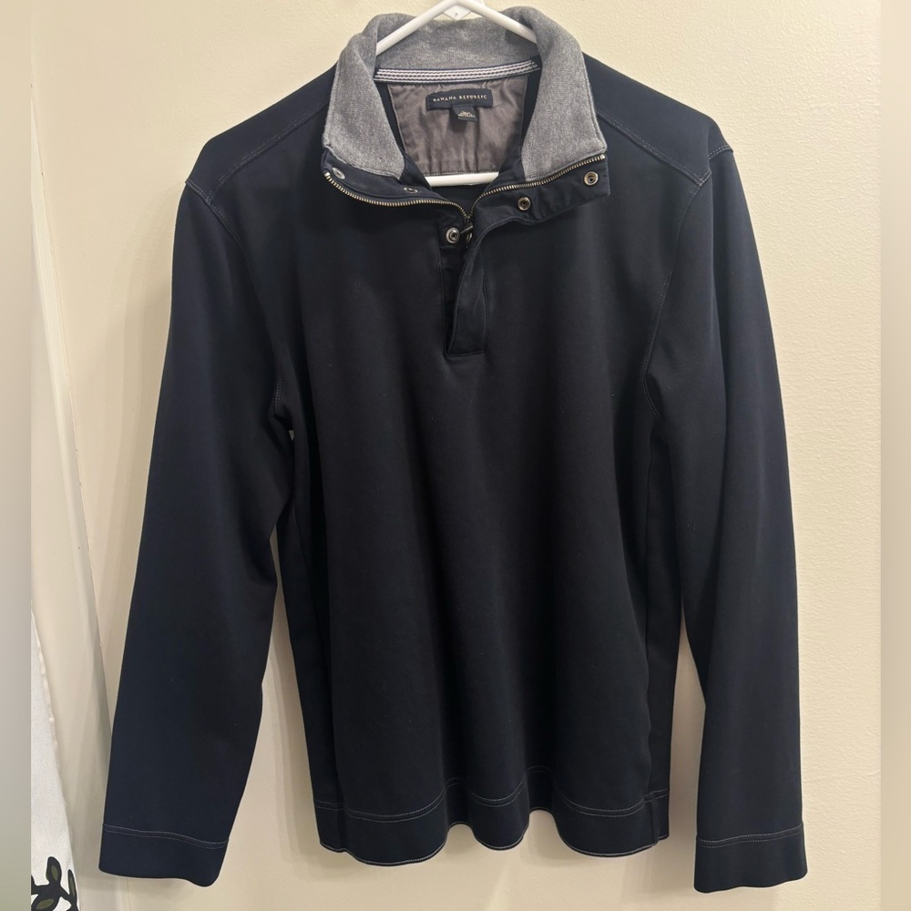 Dark Navy Blue Republic Pullover